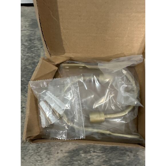 Gold Curtain Holdbacks, Tiebacks, Wall Mounted Curtain/Drape Hooks 2 Pack - Picture 6 of 6